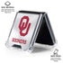 University of Oklahoma White Jersey Galaxy Z Flip6 Clear Case